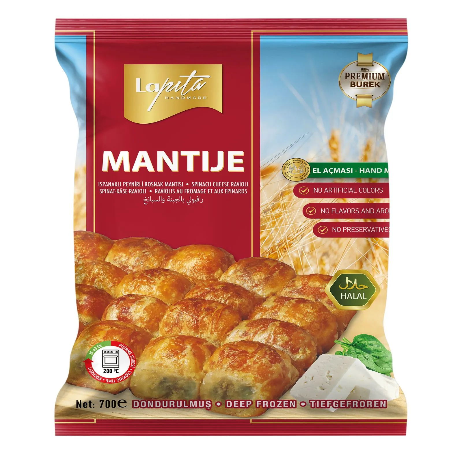 ISPANAKLI- PEYNİRLİ BOŞNAK MANTISI