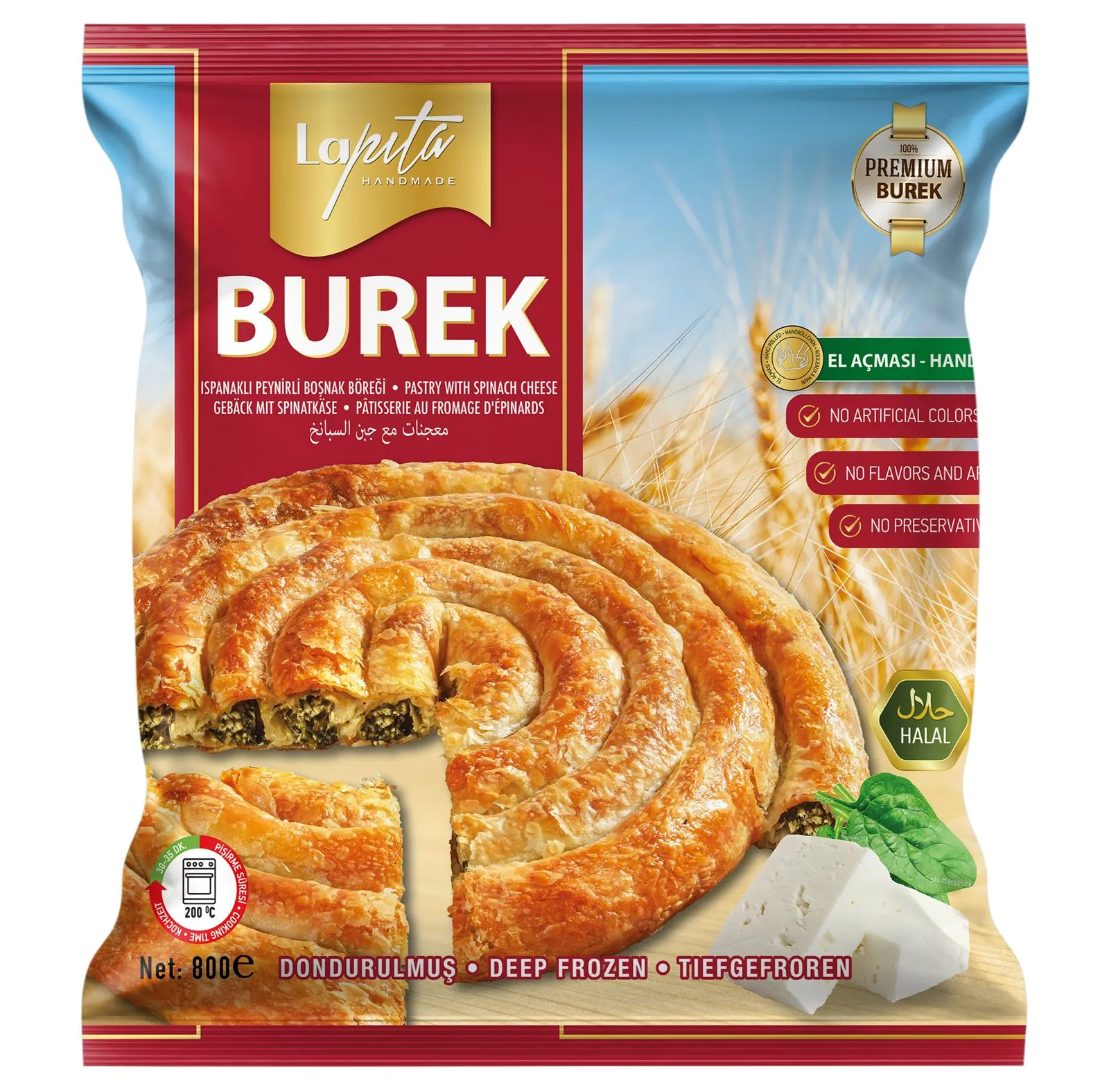 PASTRY WITH WHITE CHEESE & SPINACH